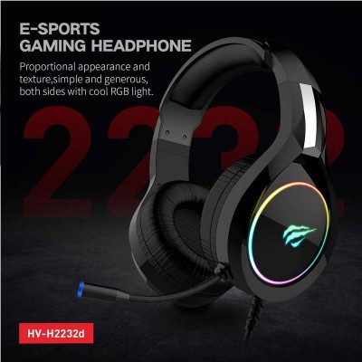 CASQUE MICRO HAVIT GAMER USB H2232D RGB