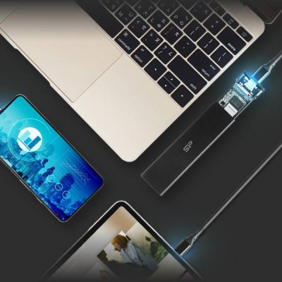BOITIER EXTERNE POUR SSD NVME M.2 SILICON POWER PD60  USB3.2
