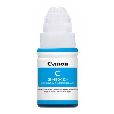 BOUTEILLE D'ENCRE ADAPTABLE CANON GI-490C CYAN