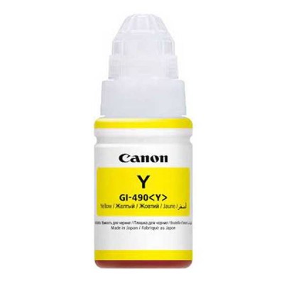 BOUTEILLE D'ENCRE ADAPTABLE CANON GI-490Y YELLOW