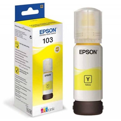 BOUTEILLE D'ENCRE ADAPTABLE EPSON ECOTANK 103 - 70 ML - YELLOW