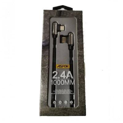 CABLE ASPOR MICRO USB 1M A118 NOIR
