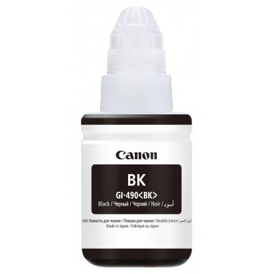 BOUTEILLE D'ENCRE ORIGINAL CANON GI-490BK NOIR