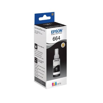 BOUTEILLE D'ENCRE ORIGINAL EPSON T6641 NOIR