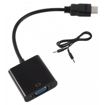 ADAPTATEUR HDMI TO VGA + AUDIO CABLE LUCKTEK
