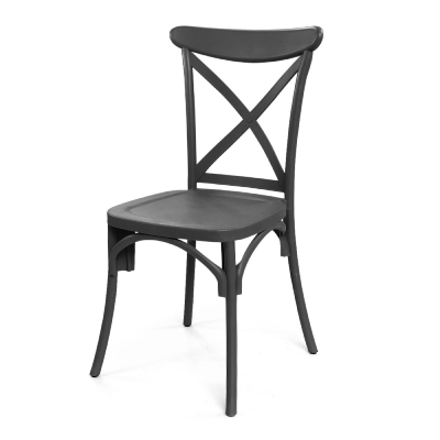CHAISE BROOKLYN PLASTIQUE NOIR