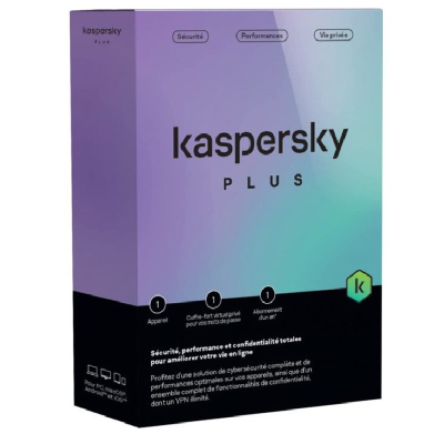 ANTIVIRUS KASPERSKY PLUS 1 POSTE EQUIVALENT TOTAL / 1AN