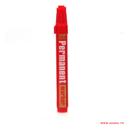 MARQUEUR PERMANENT GIXIN 113 -ROUGE | agorav1.pi2r-dev.tech