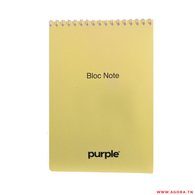 BLOC NOTE WIRO ESSENTIAL PURPLE |  A5 | 100 PAGES | agorav1.pi2r-dev.tech