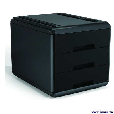 MINI BLOC DE 3 TIROIRS MY DESK ARDA - NOIR | agorav1.pi2r-dev.tech
