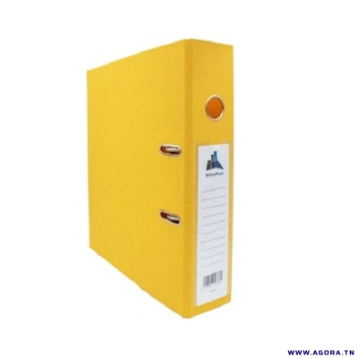 CLASSEUR A LEVIER PLASTIPAP ESSENTIAL DOS  75MM - JAUNE  |  agorav1.pi2r-dev.tech