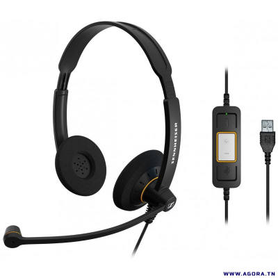 CASQUE MICRO SENNHEISER NOIR