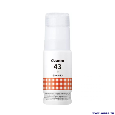 BOUTEILLE D'ENCRE ORIGINAL CANON GI-43 R - Rouge