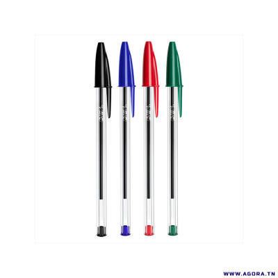 POCHETTE DE 4 STYLO A BILLE  BIC CRISTAL ORIGINAL | agorav1.pi2r-dev.tech