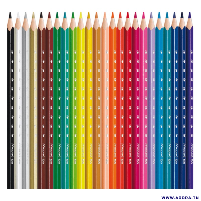 PAQUET DE 24 CRAYONS MAPED COULEUR | agorav1.pi2r-dev.tech