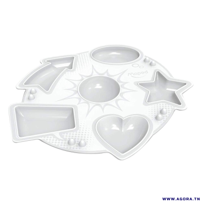 PALETTE DE PEINTURE PLASTIQUE MAPED BLANC   0045020