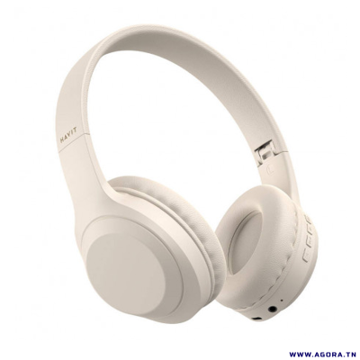 CASQUE BLEUTOOTH HAVIT H628BT BEIGE