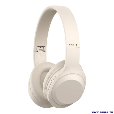 CASQUE BLEUTOOTH HAVIT H628BT BEIGE