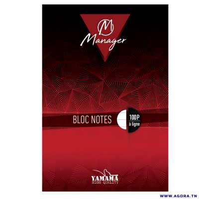 BLOC NOTE A4 MANAGER 100 FEUILLES GM 80G YAMAMA 0003094