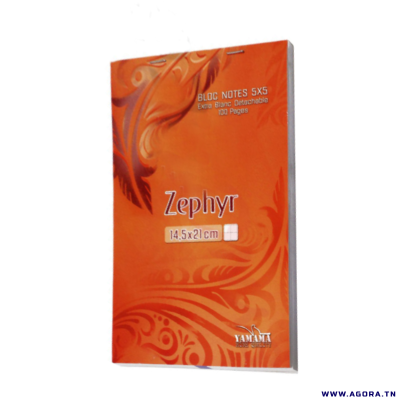 BLOC NOTE A5 100 FEUILLES 70G ZEPHYR YAMAMA  0001043