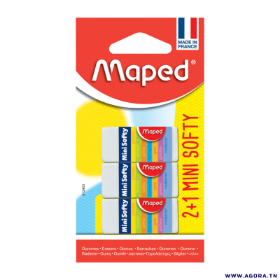 3 GOMMES TECHNIC MINI SOFTY MAPED 012403