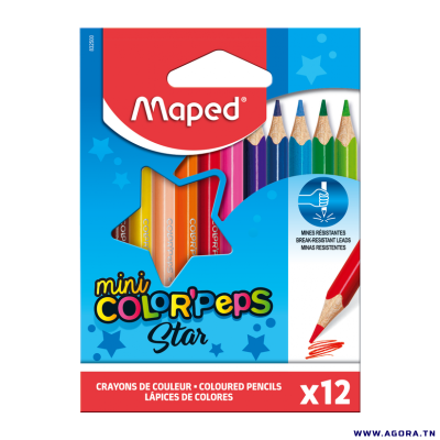 CRAYONS COULEUR  DE 12/09 COLOR PEPS MAPED 832500