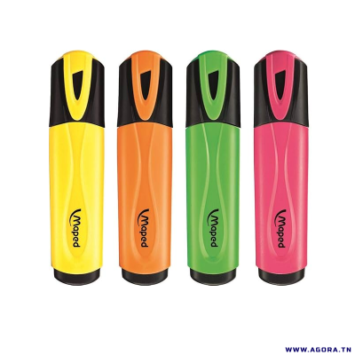 POCHETTE DE 4 MARQUEURS MAPED FLUO 742547