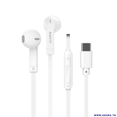 ECOUTEURS FILAIRE TYPE C HAVIT E336C | agorav1.pi2r-dev.tech