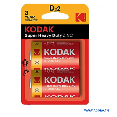 PILE KODAK MAX ALKALINE R20 B2 0309107