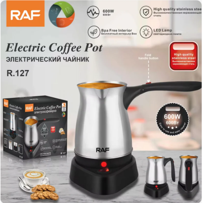CAFETIÈRE ELECTRIQUE TURC 600W RAF R.127 INOX