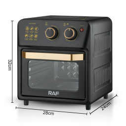 FOUR ELECTRIQUE ET FRITEUSE SANS HUILE RAF R-5347 12L NOIR
