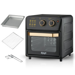 FOUR ELECTRIQUE ET FRITEUSE SANS HUILE RAF R-5347 12L NOIR