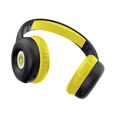 CASQUE BLUETOOTH TRUST NOUNA KIDS JAUNE NOIR