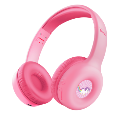 CASQUE BLUETOOTH TRUST NOUNA KIDS PINK