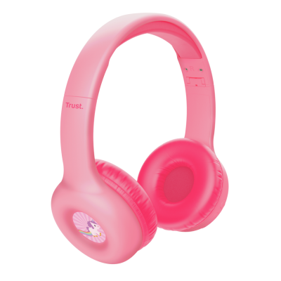 CASQUE BLUETOOTH TRUST NOUNA KIDS PINK