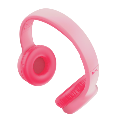 CASQUE BLUETOOTH TRUST NOUNA KIDS PINK