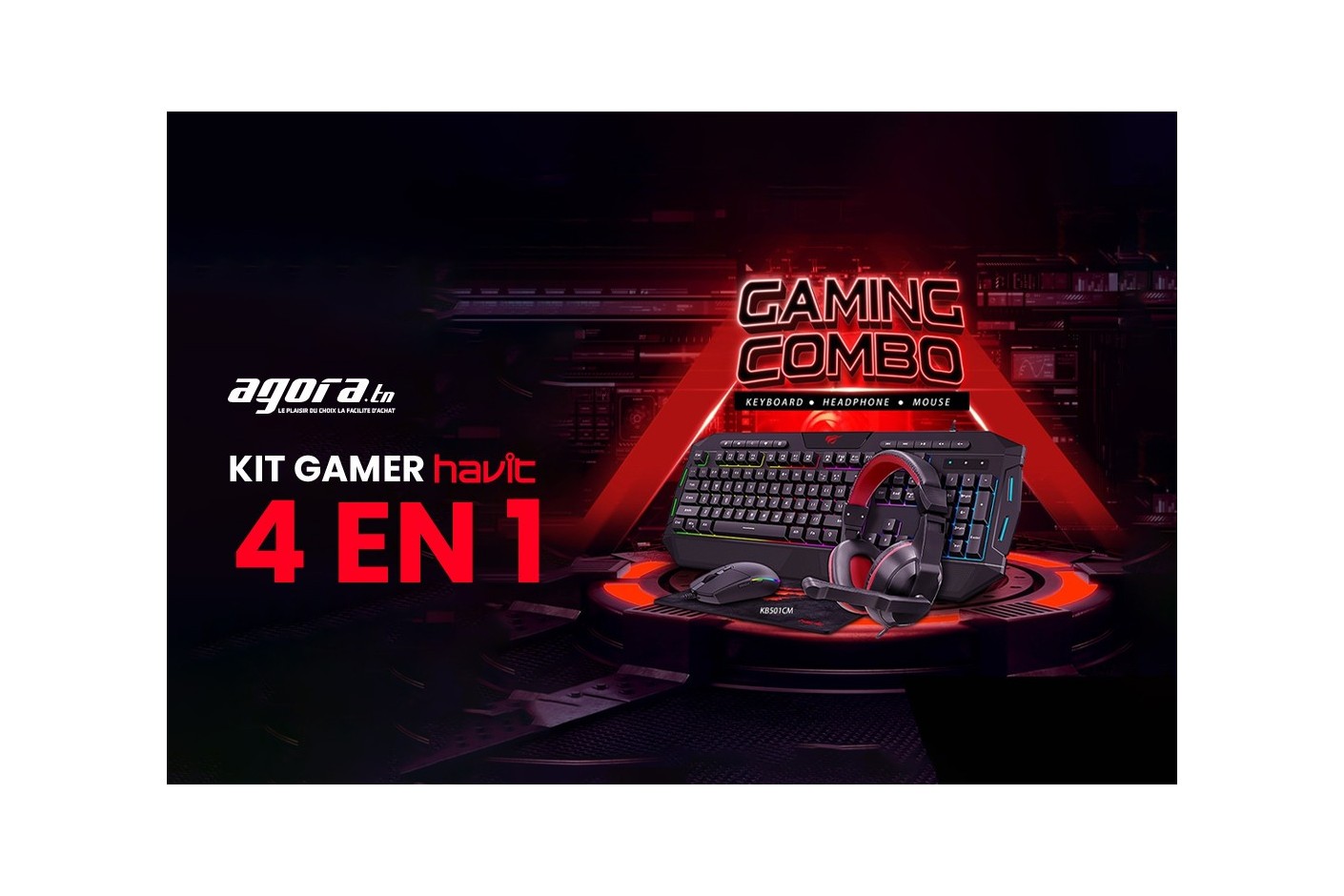 Meilleur Pack Gaming 4 en 1 HAVIT