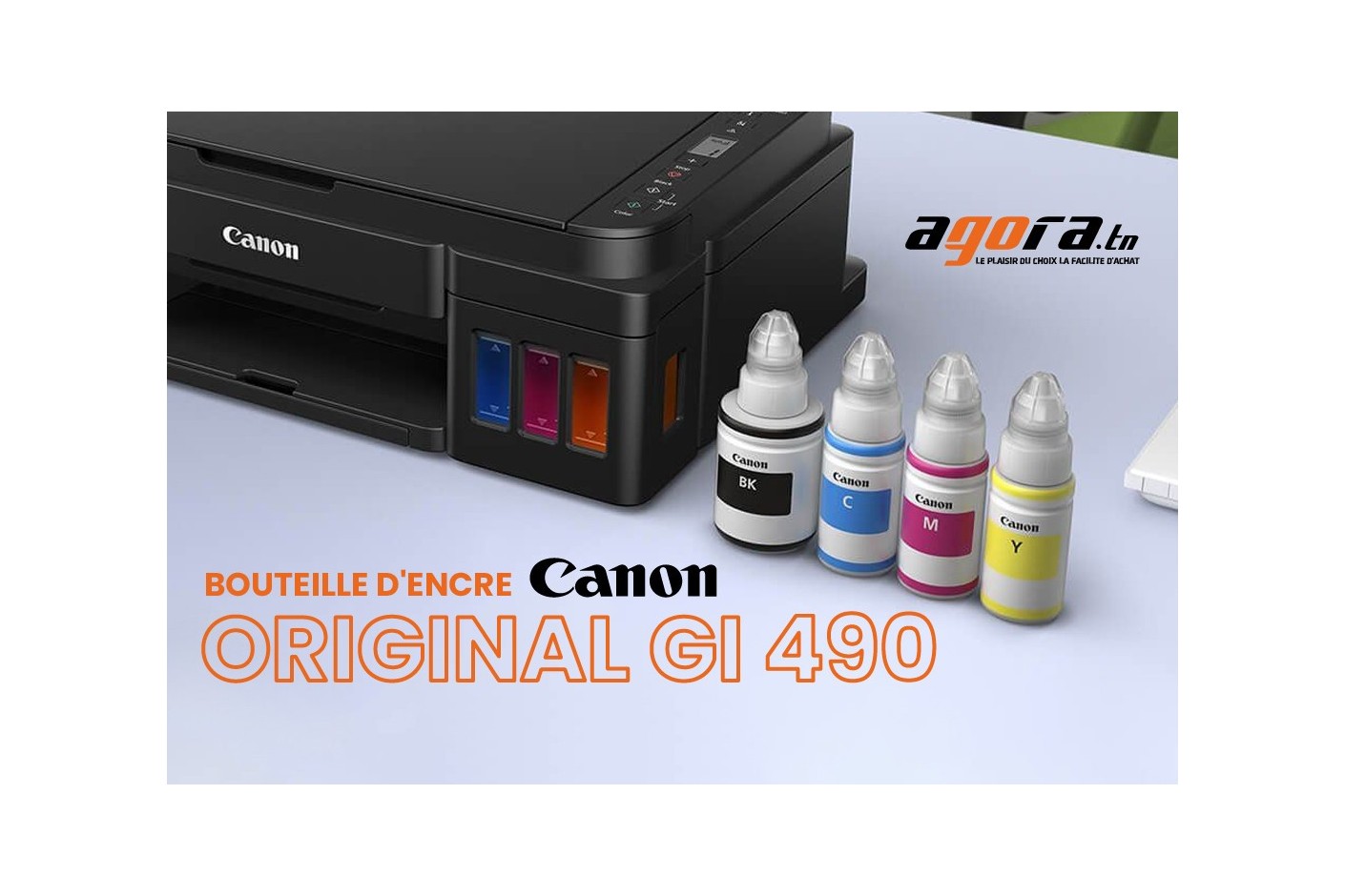 Bouteille d'encre original pour imprimante canon