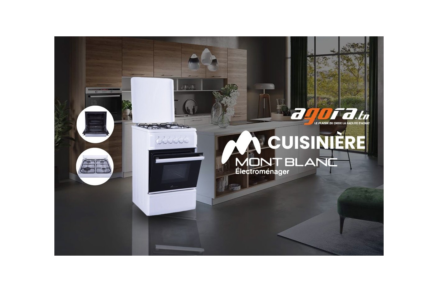 Cuisinière à gaz MontBlanc 4 feux : Meilleur prix et avis