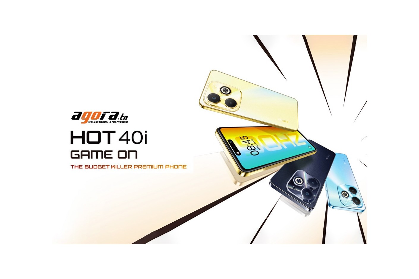 Smartphone INFINIX HOT 40I : Caractéristiques et meilleur prix Tunisie