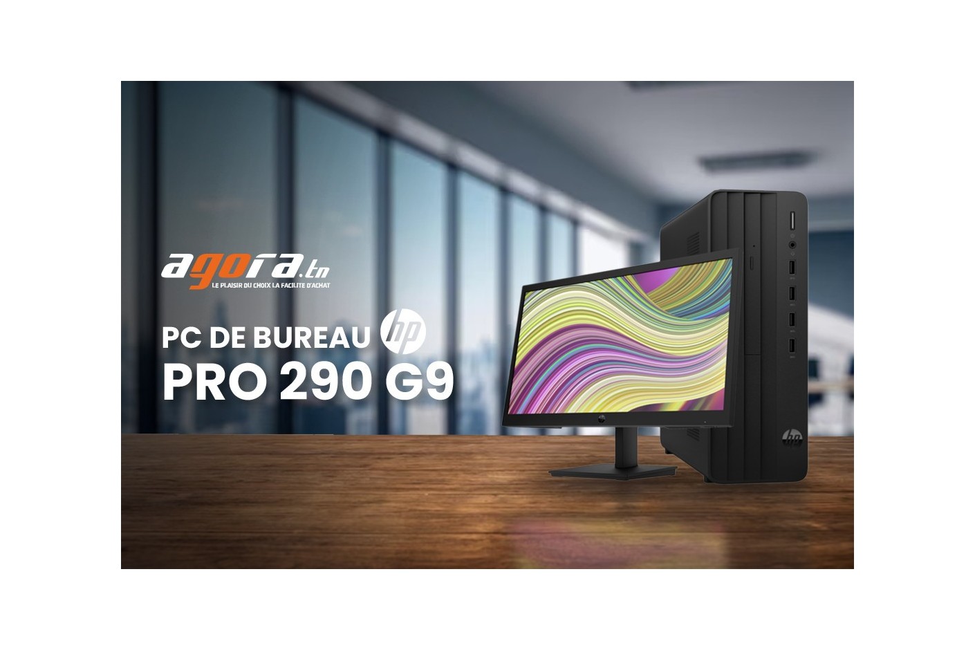 PC de Bureau HP Pro 290 G9 : Choix Idéal pour le stockage rapide